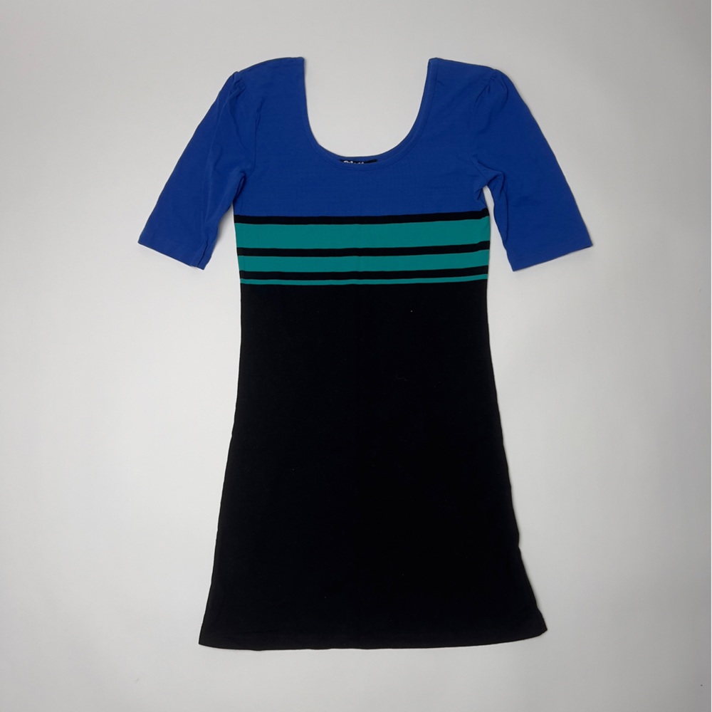 Planet Gold Colorblock Tunic Dress